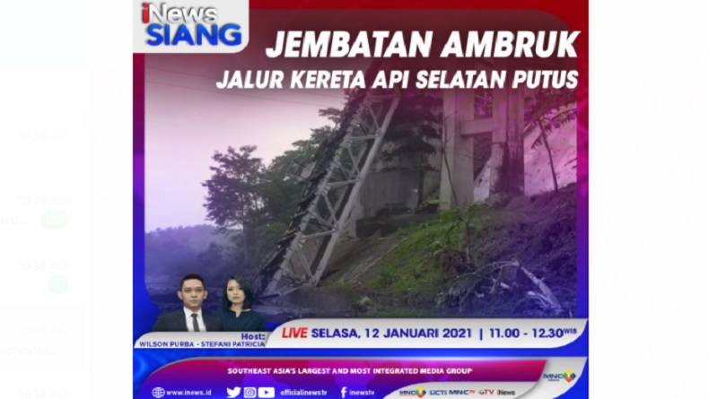 "iNews Siang" Live Di INews Dan RCTI+ Selasa Pukul 11.00: Jembatan ...