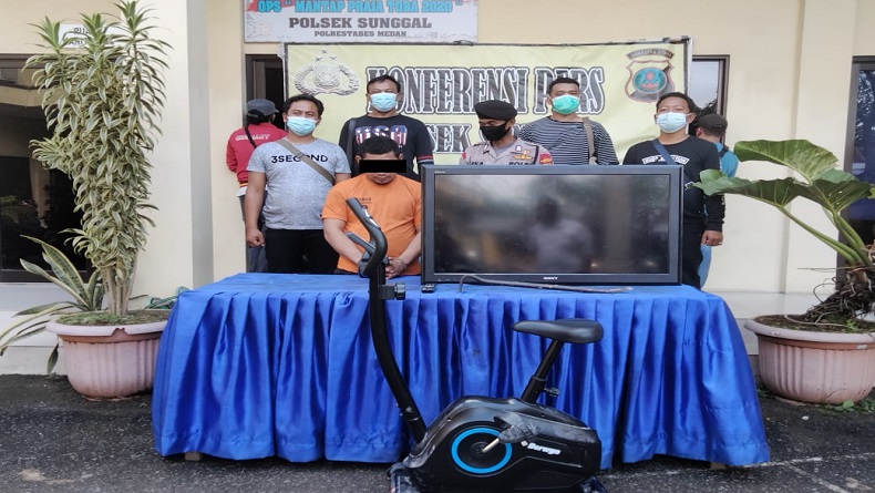 Spesialis Pembobol Rumah di Medan Ditangkap, Polisi Sita Sejumlah Barang Elektronik