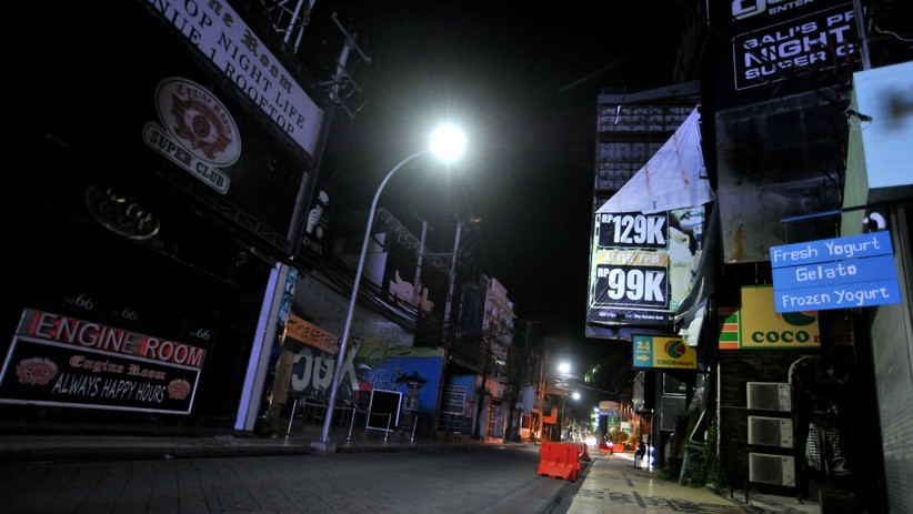 Suasana Sepi Kawasan Wisata Kuta Bali saat Penerapan PPKM - Bagian 1