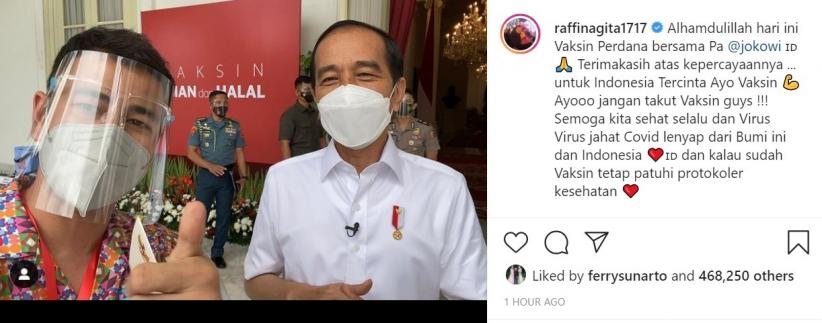 Bangunkan Rafathar saat Raffi Divaksin Covid-19, Nagita: Itu Papa Mau Disuntik