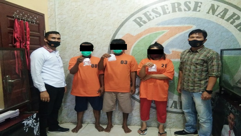 3 Pengedar Sabu di Labusel Ditangkap, 1 Ibu Rumah Tangga