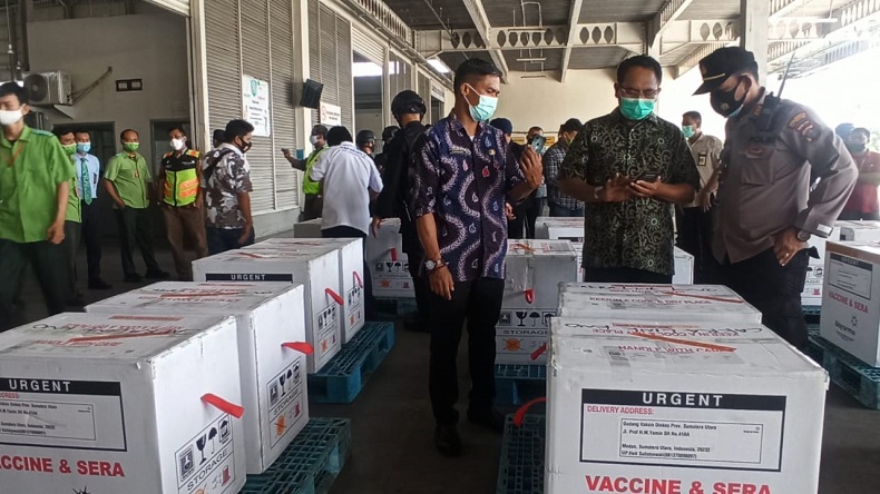 Distribusi 34.840 Vaksin Covid-19 ke Kabupaten Kota di Sumut Tunggu Instruksi Kemenkes