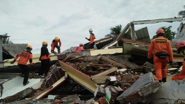 SAR Unhas Sebut Warga di Majene Sudah Mulai Kembali ke Rumah Pascagempa