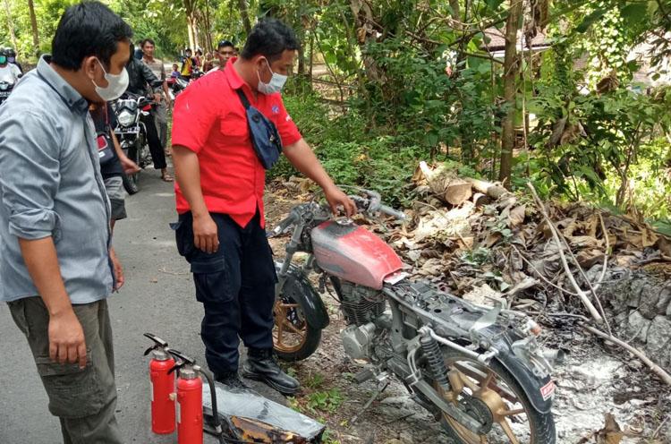 Adu Banteng, Motor yang Dikendarai Pelajar SMP di Kulonprogo Terbakar