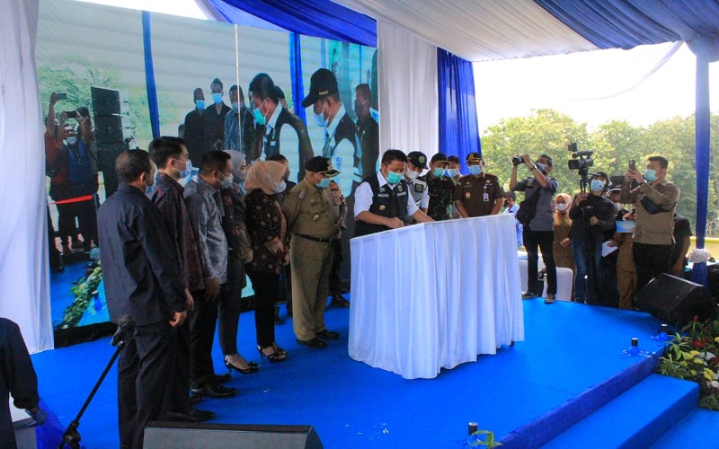 Jembatan Ogan IV OKU Diresmikan Setelah Mangkrak Selama 13 Tahun