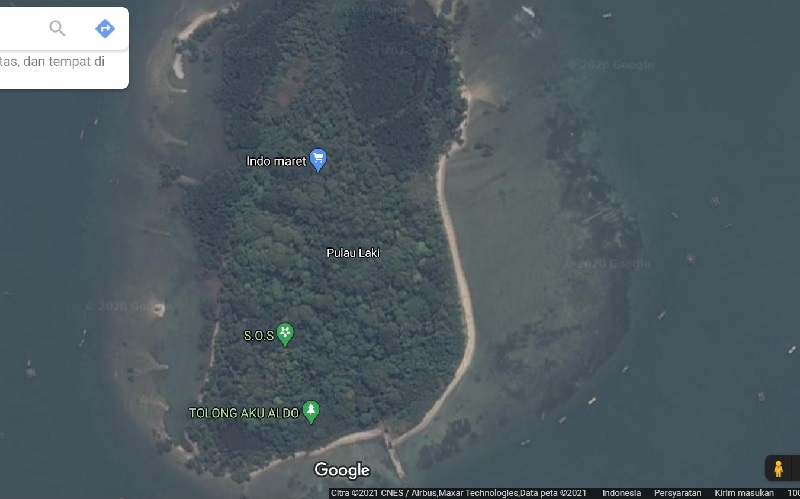 Viral di Media Sosial, Netizen Lihat Tanda SOS di Pulau Laki