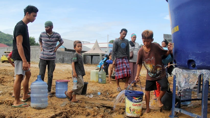 Kebutuhan Air Pengungsi Gempa Sulawesi Barat Masih Tercukupi - Bagian 1