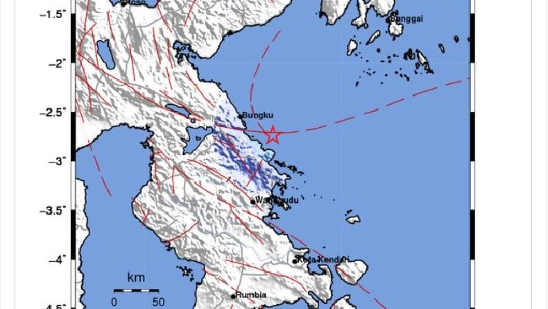 Morowali 2 Kali Diguncang Gempa M4,2 dan M4,3, Getaran Terasa hingga Bahadopi