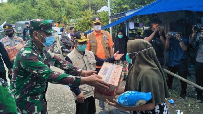 TNI dan Pemda Distribusikan Merata Bantuan Bencana Gempa di Sulbar termasuk ke 5 Wilayah Terisolasi