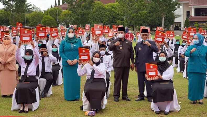 4 Penyandang Disabilitas di Banyuasin Dilantik Menjadi ASN