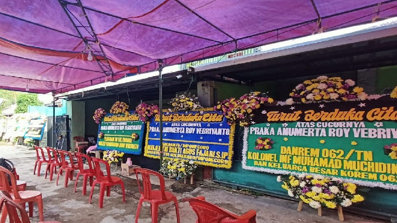 Pratu Roy Jadi Korban KKB Papua, Bunga Duka Cita Hiasi Rumah Duka di Bandung