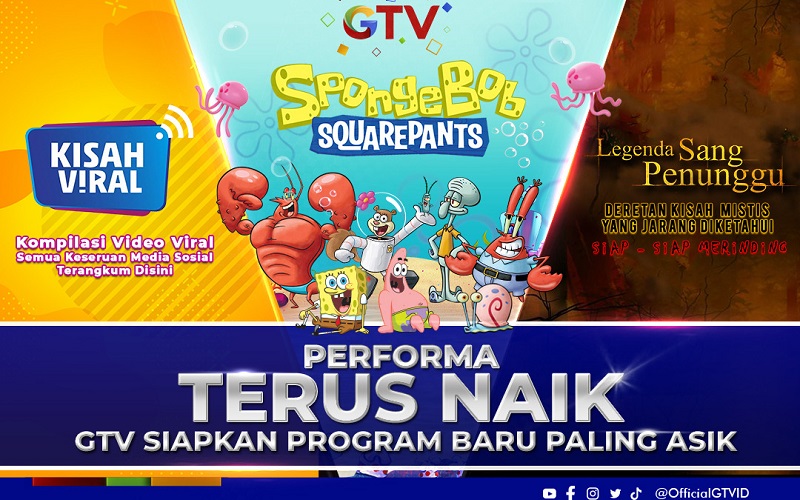 GTV Posisi Ke-5 TV Nasional : Performa Terus Naik, Siapkan Program Baru Paling Asyik