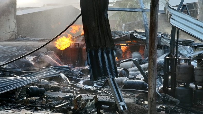 Pangkalan Elpiji di Medan Meledak