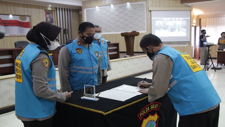 933 Peserta Seleksi Pendidikan Sekolah Inspektur Polisi di Polda Sulut Bersaing Ketat