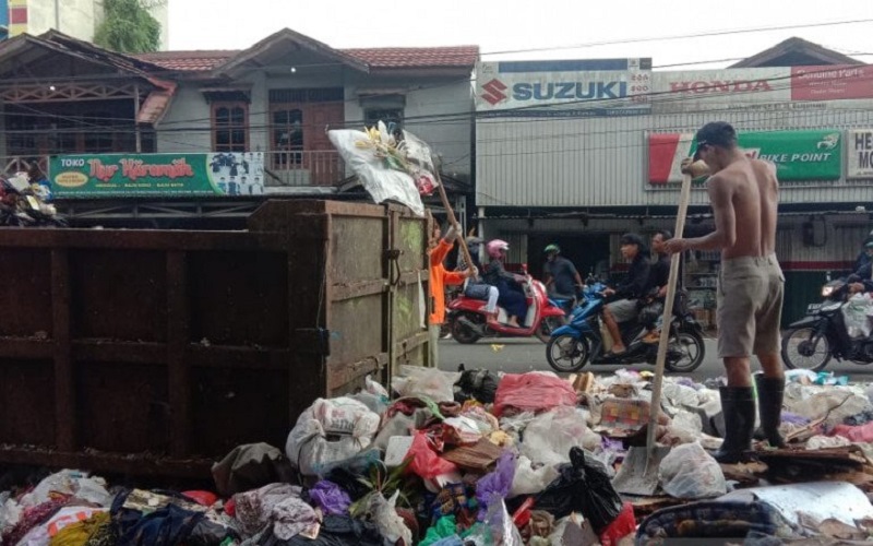 Volume Sampah di Banjarmasin Naik 25 Ton per Hari akibat Banjir 