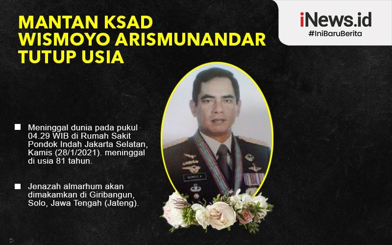 title Mantan KSAD Wismoyo Arismunandar Akan Dimakamkan di Samping Makam Putri Tercinta Mantan KSAD Wismoyo Arismunandar Akan Dimakamkan di Samping Makam Putri Tercinta