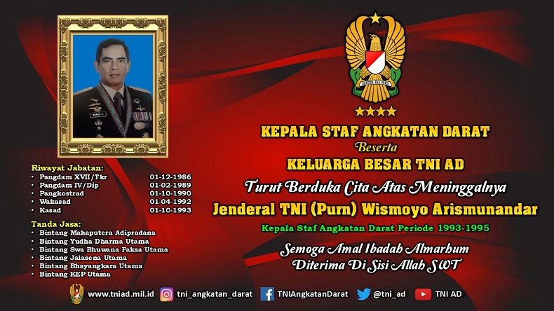 Mantan KSAD Jenderal TNI (Purn) Wismoyo Arismunandar Meninggal Di ...