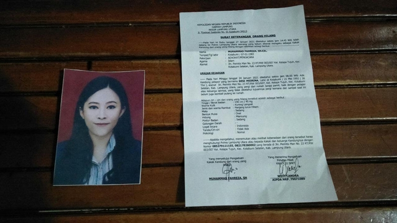 Tolong, Perempuan Cantik Asal Lampung Utara Hilang