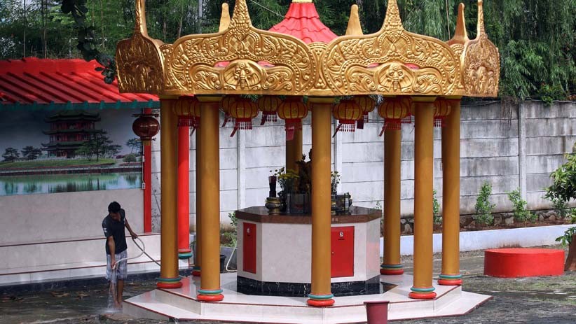 Begini Persiapan Imlek di Wihara Avalokitsvara Tangerang - Bagian 1