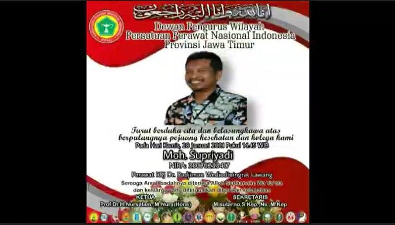 title Perawat Senior di Jatim Meninggal akibat Covid, Total Capai 92 Orang Perawat Senior di Jatim Meninggal akibat Covid, Total Capai 92 Orang
