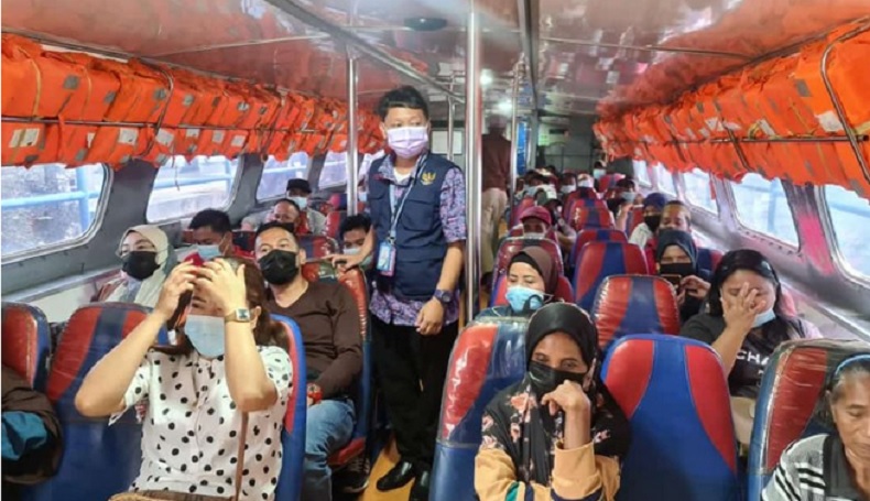 Diangkut Kapal, 77 WNI Terdampar di Sabah Malaysia Dipulangkan ke Nunukan