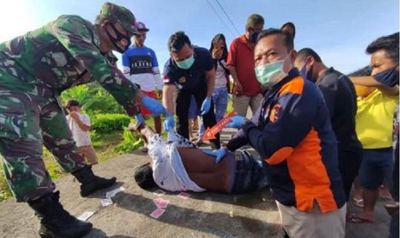 Warga Bitung Heboh Penemuan Mayat Laki-Laki di Pinggir Jalan