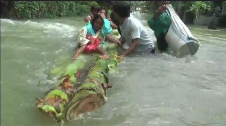 Sungai Serang Welahan Drainase Meluap, 3 Dusun Terendam Banjir 