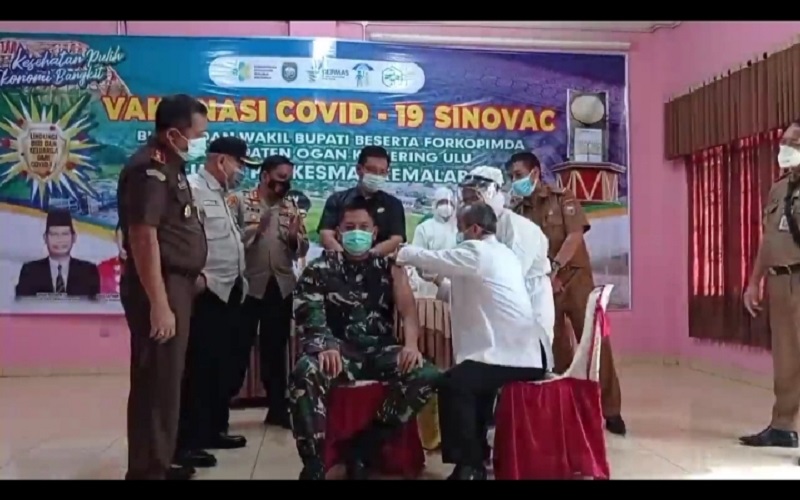 Memulai Vaksinasi, di Daerah Ini Hanya Dandim yang Bisa Disuntik 