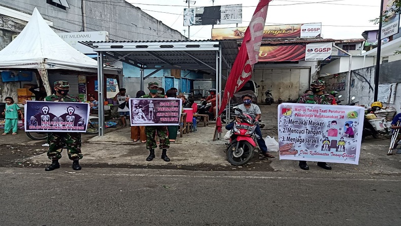 Kodim 1309/Manado Gelar Operasi Pendisiplinan Protokol Kesehatan