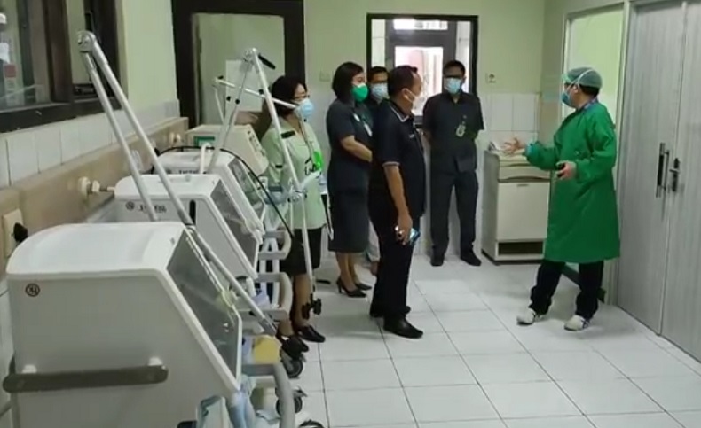 RSUD Buleleng memiliki ruangan isolasi pasien Covid-19 berstandar WHO. (Foto: iNews.id/Pande Wismaya)