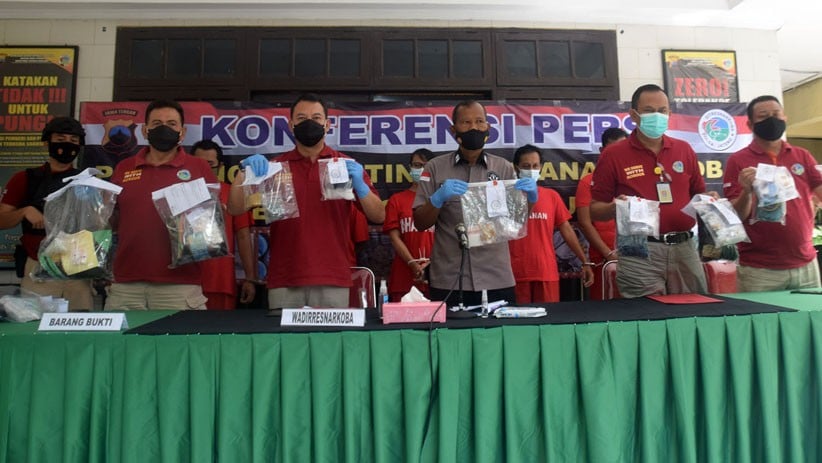 Polda Jateng Ungkap 185 Kasus Narkoba Selama Januari 2021 - Bagian 1
