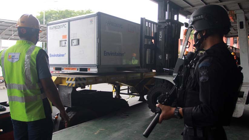 11 Juta Dosis Vaksin Covid-19 Sindovac Tahap 4 Tiba di Bandara Soetta - Bagian 1