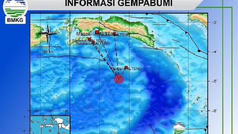 Gempa Terkini M3,9 Guncang Maluku Tengah, Pusat Getaran di ...