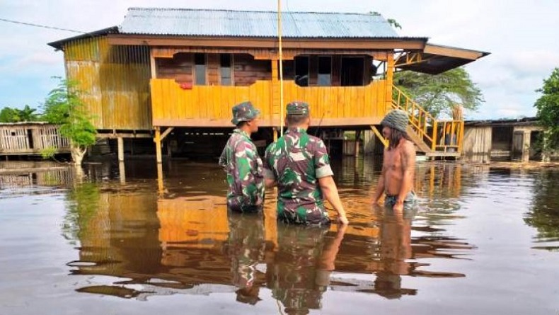 Jalan Trans Papua Menuju Arso Keerom Nyaris Terputus akibat Banjir