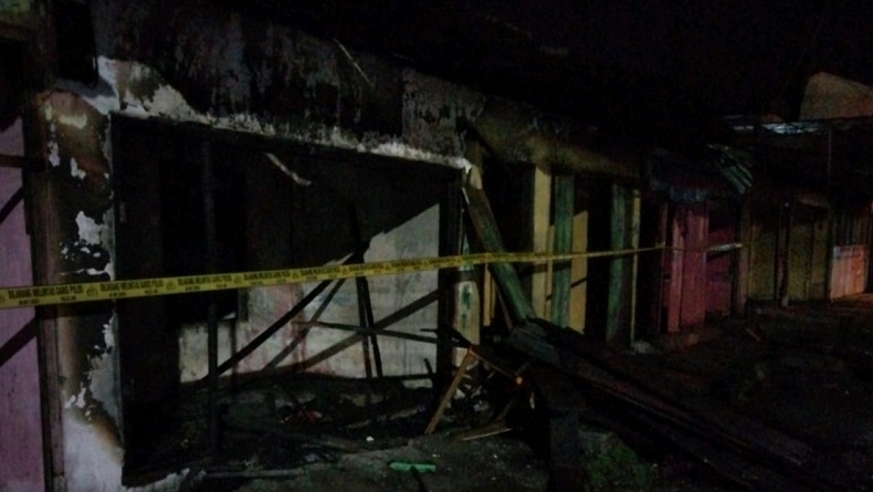 8 Kios di Medan Ludes Terbakar Dini Hari Tadi