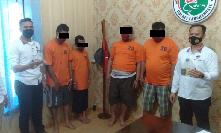 Jaringan Pengedar Sabu di Labuhanbatu Dibongkar, 4 Orang Ditangkap
