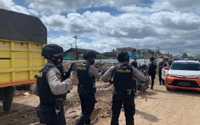 Antisipasi Kerawanan, Polresta Banjarmasin Gelar Cipkon di Penyeberangan Feri Alalak