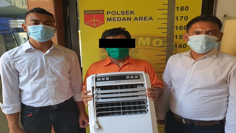 Curi AC Masjid Al Manah, Pemuda di Medan Ditangkap Polisi