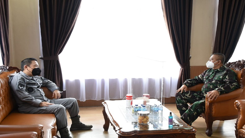 Danlantamal VIII Terima Kunjungan Kabakamla ZMTh-Kabinda