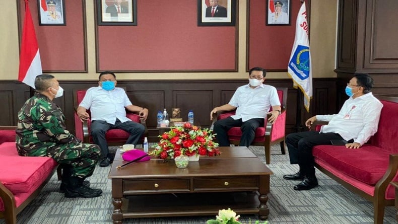 Danlantamal VIII Temui Gubernur Sulut