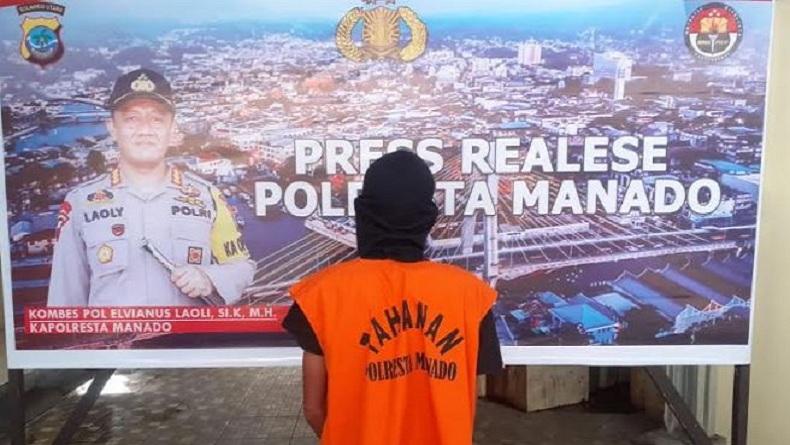 Simpan 41 Paket Sabu, Pemuda di Manado Ditangkap Polisi