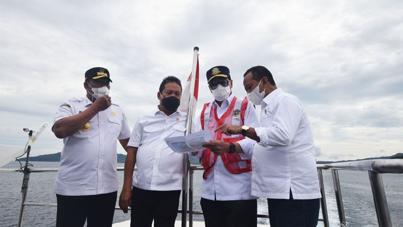 Menhub Budi Karya Sumadi Cek Pembangunan Ambon New Port - Bagian 1