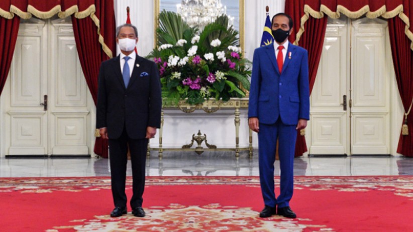 Momen Pertemuan Presiden Jokowi dan PM Malaysia Muhyiddin Yassin di Istana - Bagian 5