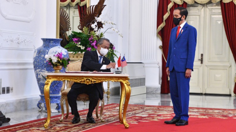 Momen Pertemuan Presiden Jokowi dan PM Malaysia Muhyiddin Yassin di Istana - Bagian 2