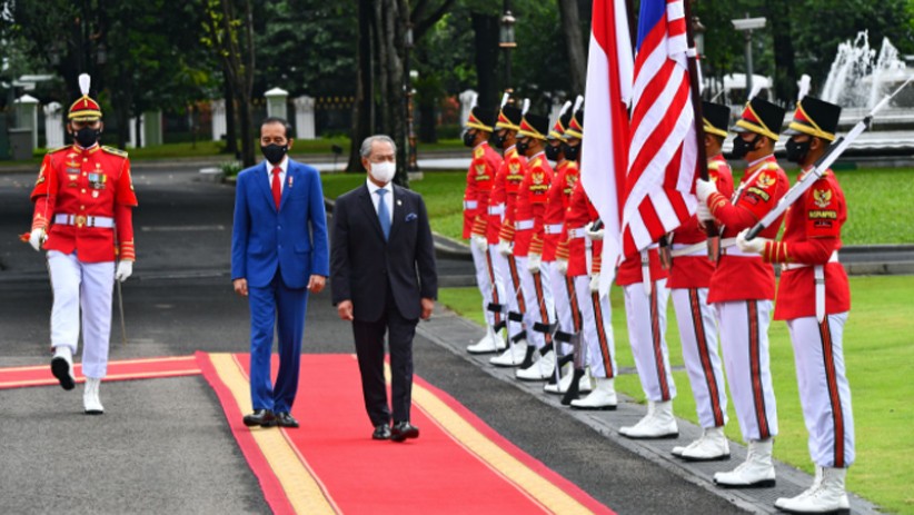 Momen Pertemuan Presiden Jokowi dan PM Malaysia Muhyiddin Yassin di Istana - Bagian 3