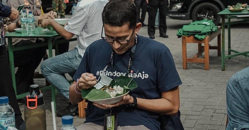Kulineran di Bangka Belitung ala Sandiaga Uno, Ketagihan Nasi Gemuk Telur Dadar