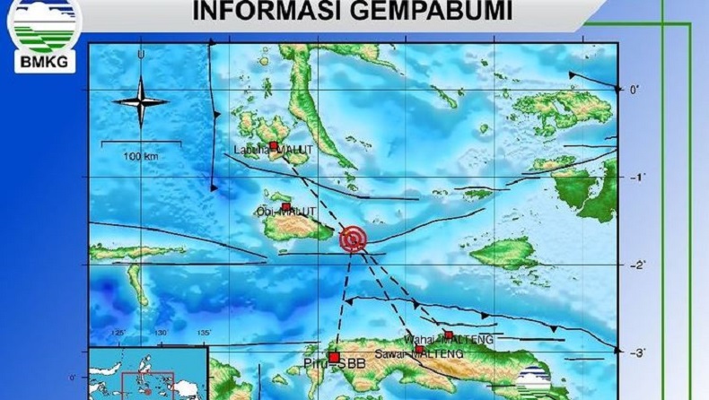 Gempa Terkini M4,8 Guncang Pulau Obi, Tak Berpotensi Tsunami