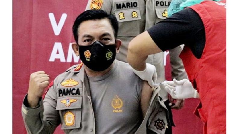 Disuntik Vaksin Covid-19 Dosis Pertama, Ini Kata Kapolda Sulut
