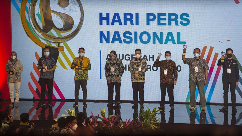 Foto Puncak Hari Pers Nasional, Presiden Jokowi Hadir Secara Virtual - Bagian 3