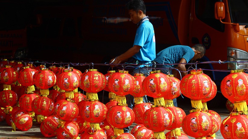 Ribuan Lampion Hiasi Kota Pontianak Meriahkan Perayaan Imlek - Bagian 2